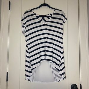 black and white striped top from White House Black Market!